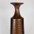 1980s Tall Signed Ceramic Chocolate & Cinnamon Glazed Vase For Sale - Image 5 of 11