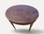 1920 English Sheraton Mahogany Leather Top Side/Sofa Tables, American Made. For Sale - Image 14 of 16