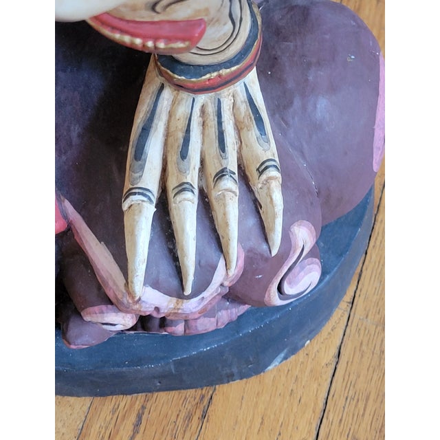 1960's Hand Carved Garuda Statue From Thailand For Sale - Image 12 of 13