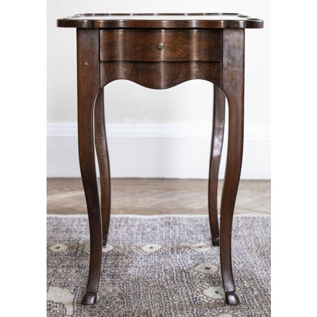 French Provincial Style Mahogany Side Table For Sale - Image 4 of 5
