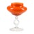 Orange Murano Glass Vase, 1950s For Sale
