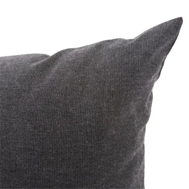 Kenneth Ludwig Chicago Kenneth Ludwig Chicago Seascape 20" Square Outdoor Pillow in Charcoal For Sale - Image 4 of 7