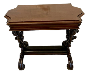 19th Century Carved Mahogany Freestanding Centre Table, 1850s