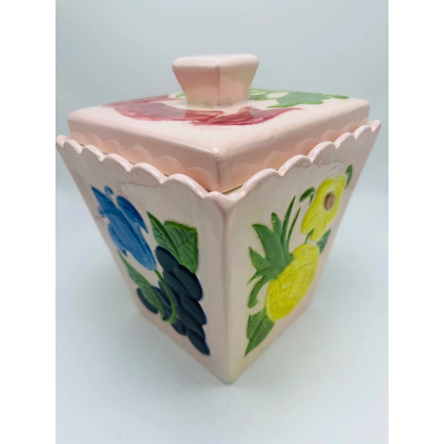 Palm Beach Style Vintage Ceramic Cookie Jar For Sale - Image 9 of 9