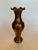 Hollywood Regency Scalloped Edge Solid Brass Vase For Sale - Image 10 of 11