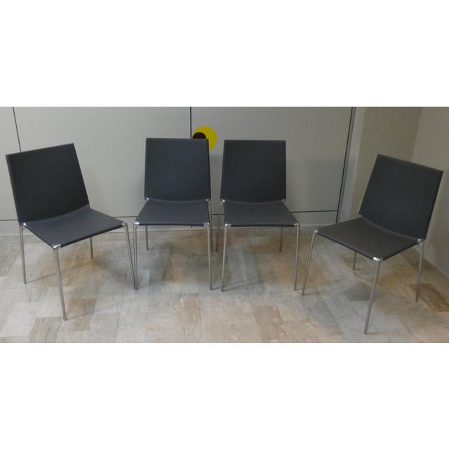 2000 - 2009 Aluminum and Polyurethane Chairs by Roberto Barbieri for B&B Italia, 2000s, Set of 4 For Sale - Image 5 of 18