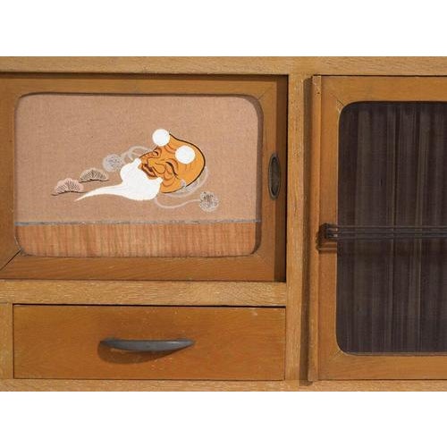 Showa Japanese Oak Storage Cabinet For Sale - Image 9 of 16