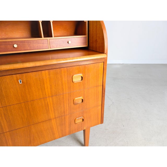 Vintage Secretaire in Teak by Egon Ostegaard For Sale - Image 13 of 15