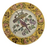 Vintage Mark Roberts 10.25” Decorative Bird Plate a Yellow Border Rare. For Sale