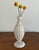 1960s Barbini Attributed Murano Glass Controlled Bubble Vase White Gold Fleck For Sale - Image 5 of 9