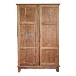 Mid-Century Modern French Reconstruction Oak Wardrobe in the style of René Gabriel, 1950s For Sale