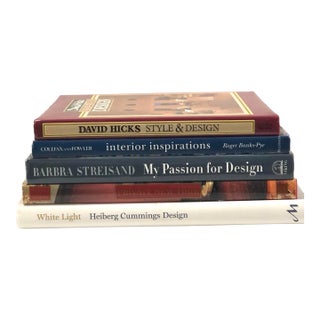 Curated Interior Decor Inspirated Books - Set of 5 For Sale