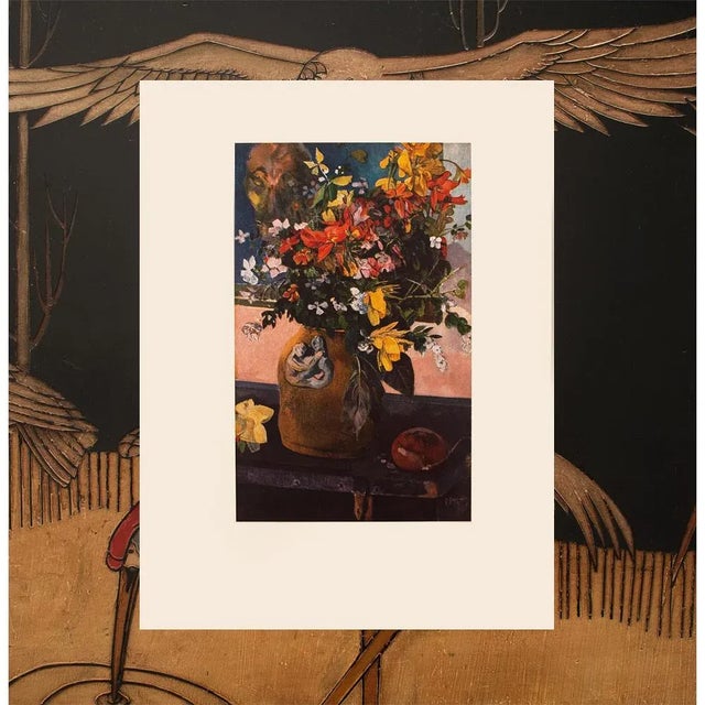 The School of Paris 1950s After Paul Gauguin "Still Life With Flowers", First Edition Full-Color Print For Sale - Image 3 of 8