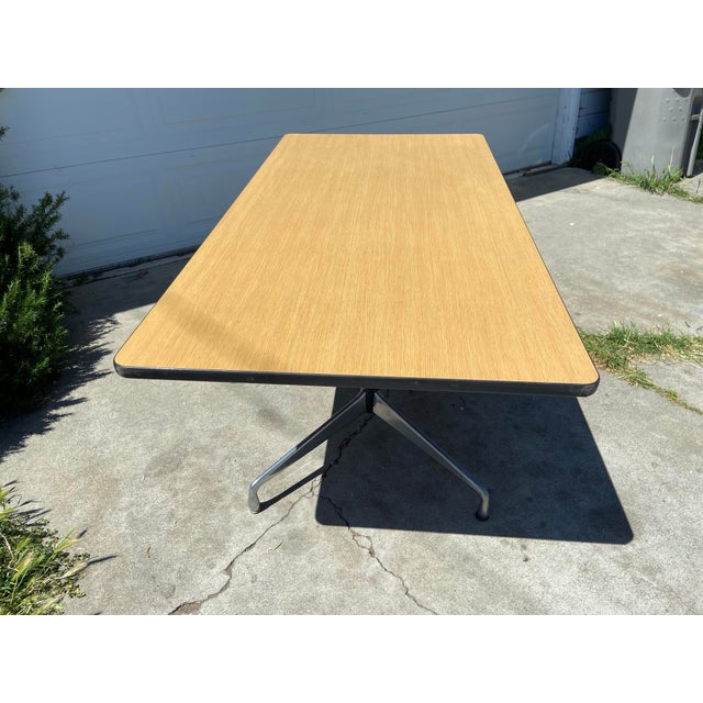 Vintage Mid Century Modern Herman Miller Eames Conference Table For Sale - Image 9 of 12