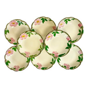 Mid-Century Americana Boho Chic Franciscan Desert Rose Berry Bowls - Set of 8