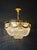 Art Deco Art Deco Low Plafonnier Crystal Chandelier in Gold Lustre Brass For Sale - Image 3 of 7