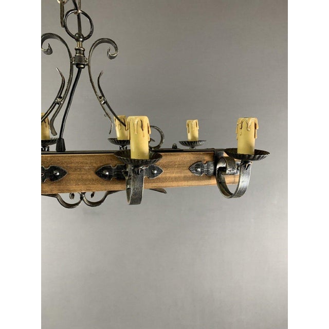 Rustic Rustic Hanging Decoration in Wood and Metal For Sale - Image 3 of 5