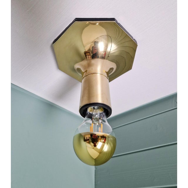 Brass Wall Light by Motoko Ishii for Staff Leuchten, 1970 For Sale - Image 12 of 13