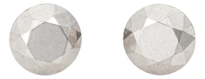 Late 20th Century Tiffany & Co Two Carat Faceted Platinum Stud Earrings Estate Fine Signed Jewelry - Set of 2