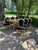 1980 Italian Baroque Gold Beech Black Velvet Dining Set - 7 PCS For Sale - Image 10 of 17