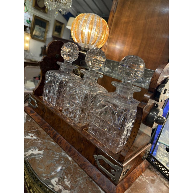 Bottles in Crystal Glass, Set of 4 For Sale - Image 6 of 7