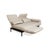 Animal Skin Plura Leather Two-Seater Beige Manual Function Sofa from Rolf Benz For Sale - Image 7 of 16