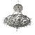 1920s Bows Maison Bagues Style Italian Beaded Crystal Chains Chandelier For Sale