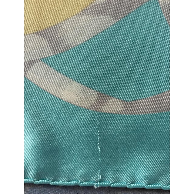 Late 20th Century HERMES MOBILE TOYS 1984 By Nina silk scarf For Sale - Image 5 of 10