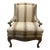 Sherrill Striped Wood Frame Chair For Sale