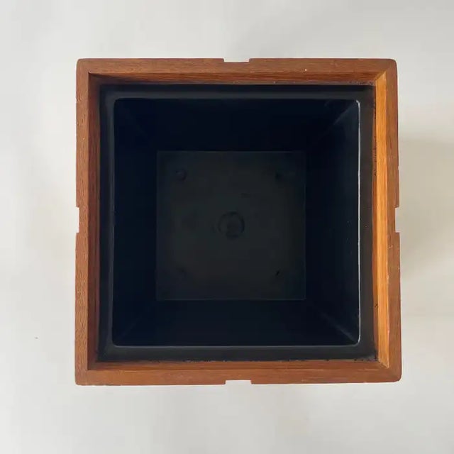 Mid Century Teak Wood Ice Bucket by Kalmar, 1960s For Sale - Image 11 of 12