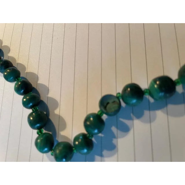 Necklace in Malachite, 1960s For Sale - Image 4 of 5