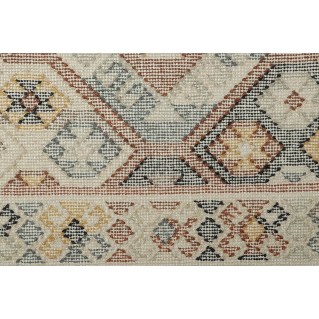 Contemporary Contemporary Geometric Diamond Wool Gift-Sized Rug by Rug & Kilim, India For Sale - Image 3 of 4