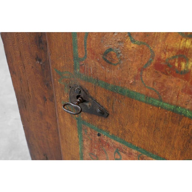 Small Antique 18th Century Oak Cabinet, France For Sale - Image 13 of 15