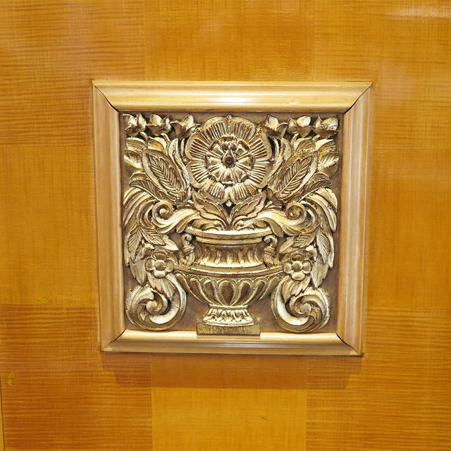 Art Deco 1930s French Art Deco Sycamore Cabinet Attributed to Jean Desnos For Sale - Image 3 of 8