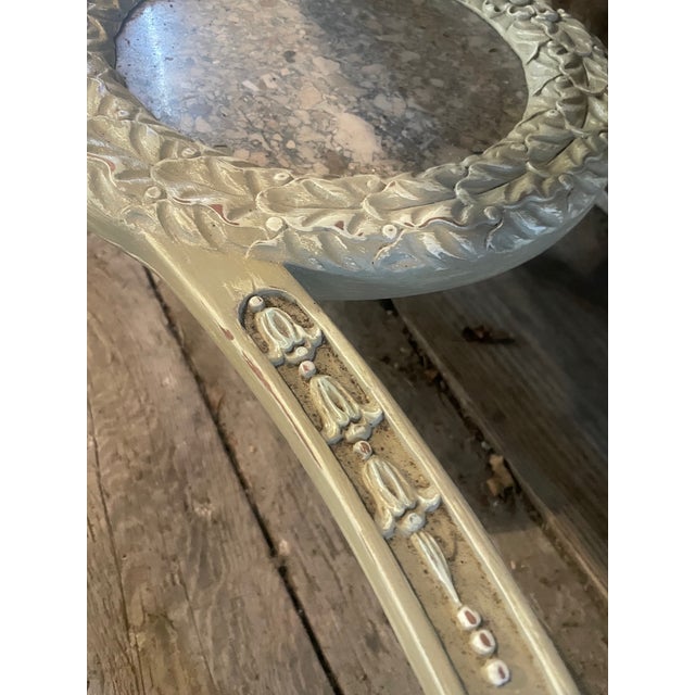 Painted Console Table With Stone Top For Sale - Image 12 of 14