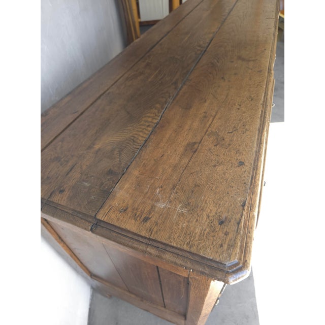 Monumental 1800s Antique French European Oak Vaissalier Hutch For Sale - Image 16 of 18