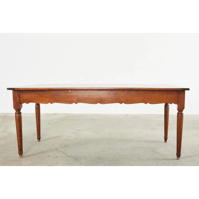 French Louis Philippe Fruitwood Farmhouse Dining Table For Sale - Image 12 of 13