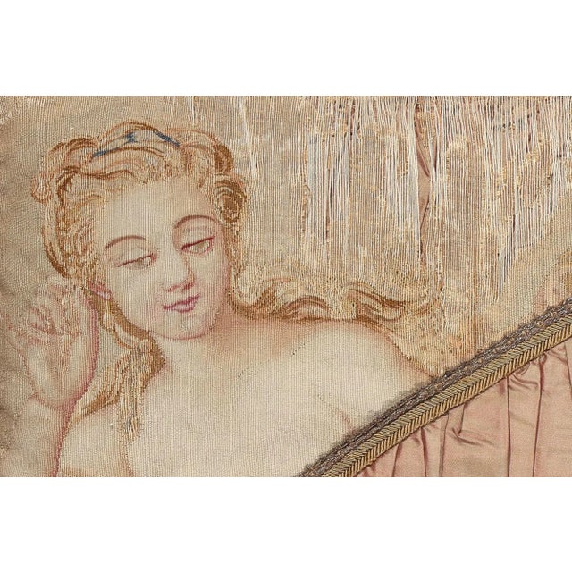 Late 20th Century Antique French Aubusson Pillow For Sale - Image 5 of 12