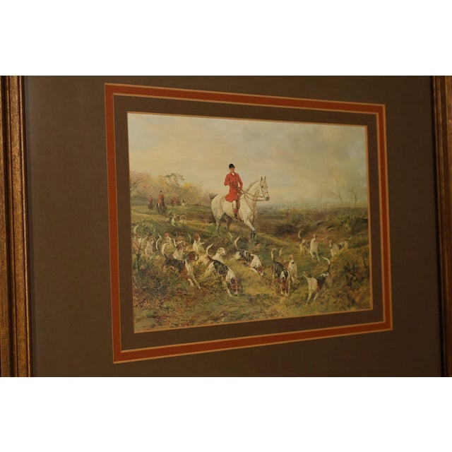 Set of Four Vintage Fox Hunt Scene Framed Prints For Sale - Image 15 of 18
