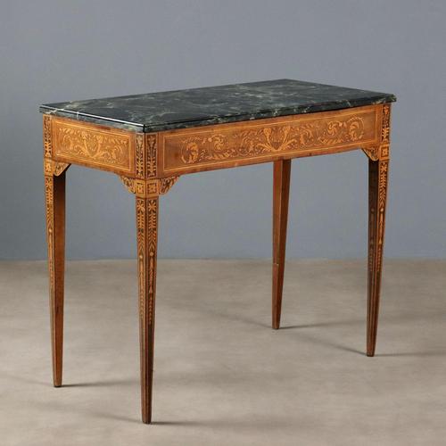Neoclassical Walnut Console Table For Sale - Image 11 of 11