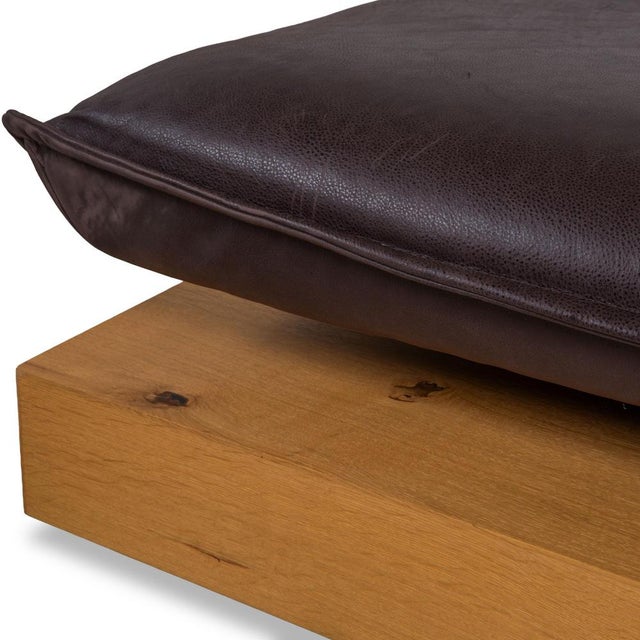 Animal Skin Free Motion Edit 3 Leather Pouf from Koinor For Sale - Image 7 of 12