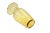 Traditional Amber Citrine Optic Glass Vase For Sale - Image 3 of 5