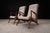 Sculptural Pair of Brazilian Modernist Armchairs in Hardwood & Boucle by John Graz, Brazil, 1950s For Sale - Image 16 of 17