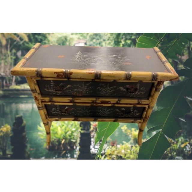 Mid 20th Century Mid 20th Century Chinoiserie Style Accent Cabinet/Commode For Sale - Image 5 of 11