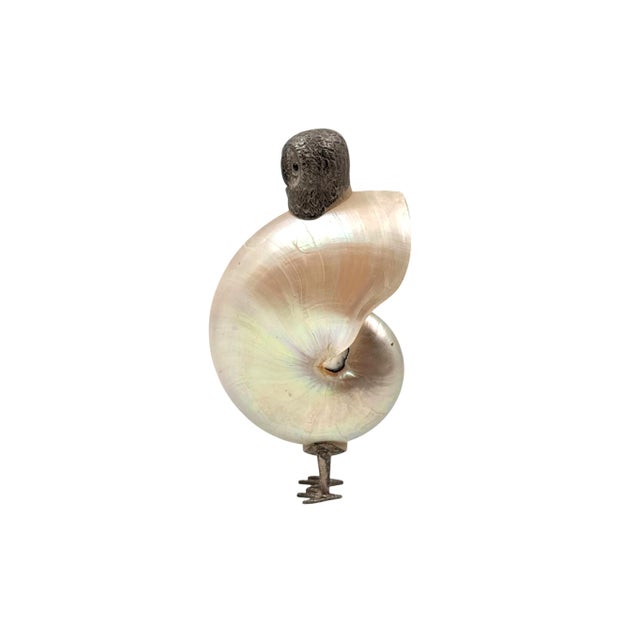 Mid-century silverplated owl sculpture manufactured by Gabriella Binazzi Atelier Binazzi, Firenze, Italy 1970...