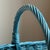 Mid-20th Century Cornflower Blue Market / Gathering Basket For Sale - Image 4 of 15