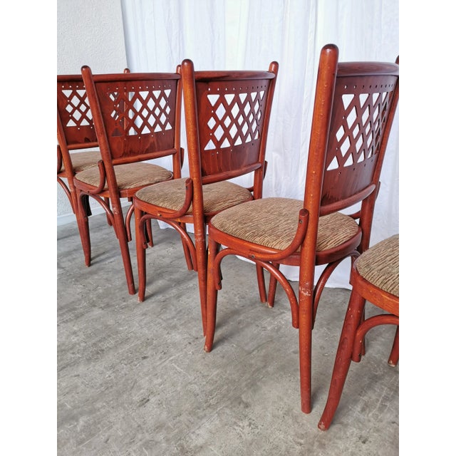 Vintage Italian Bistro Chairs, 1980s, Set of 6 For Sale - Image 6 of 18