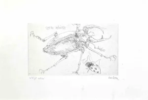 Sergio Barletta, Insects, Etching, 1974