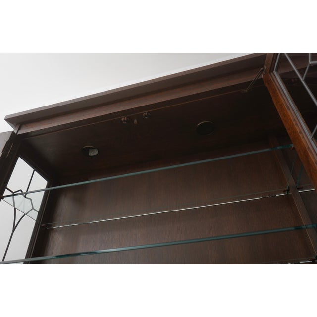 Stickley Stickley Mission Oak Arts & Crafts China Cabinet For Sale - Image 4 of 18