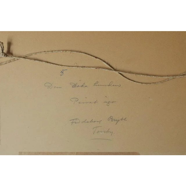 Frideborg Bryth, Landscape, Gouache, 1961, Framed For Sale - Image 4 of 5